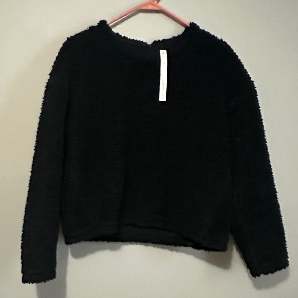 lululemon athletica Black Crew Neck Sweater